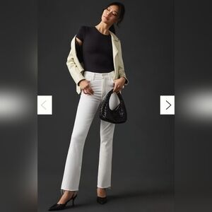 MOTHER The Hustler High-Rise Ankle Jeans White Women's size 30